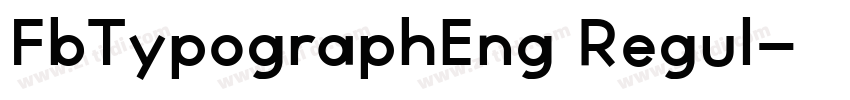 FbTypographEng Regul字体转换